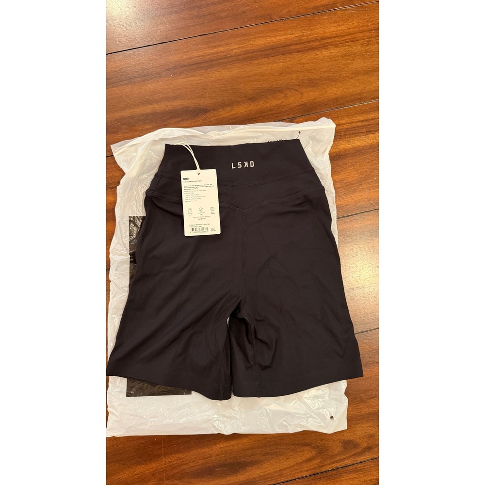 LSKD Enhance Mid Short Tights Black XS Ultra High Rise 6 Inch Short NEW NWT - Picture 8 of 16